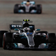 Mercedes’ Valtteri Bottas leads teammate Lewis Hamilton at the F1 season finale in Abu Dhabi. Photo credit: Mark Thompson/Getty Images